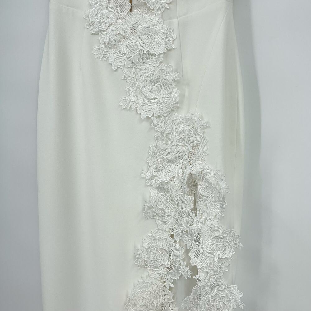 Elegant White Strapless Maxi Dress - Picture 8 of 16